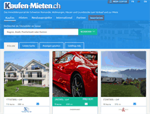Tablet Screenshot of kaufen-mieten.ch
